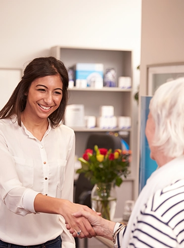 Hyperbaric Gilbert AZ Ladies Shaking Hands Hyperbaric Gilbert AZ Ladies Shaking Hands